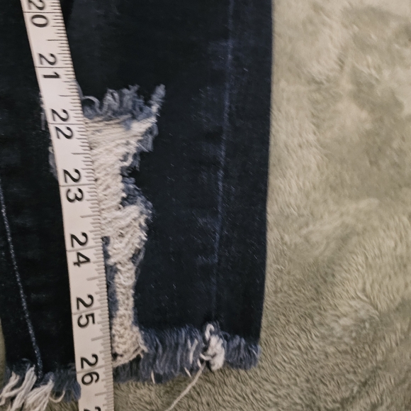 KanCan Distressed Ripped Navy Blue Jeans Size 9/28 - Picture 7 of 7